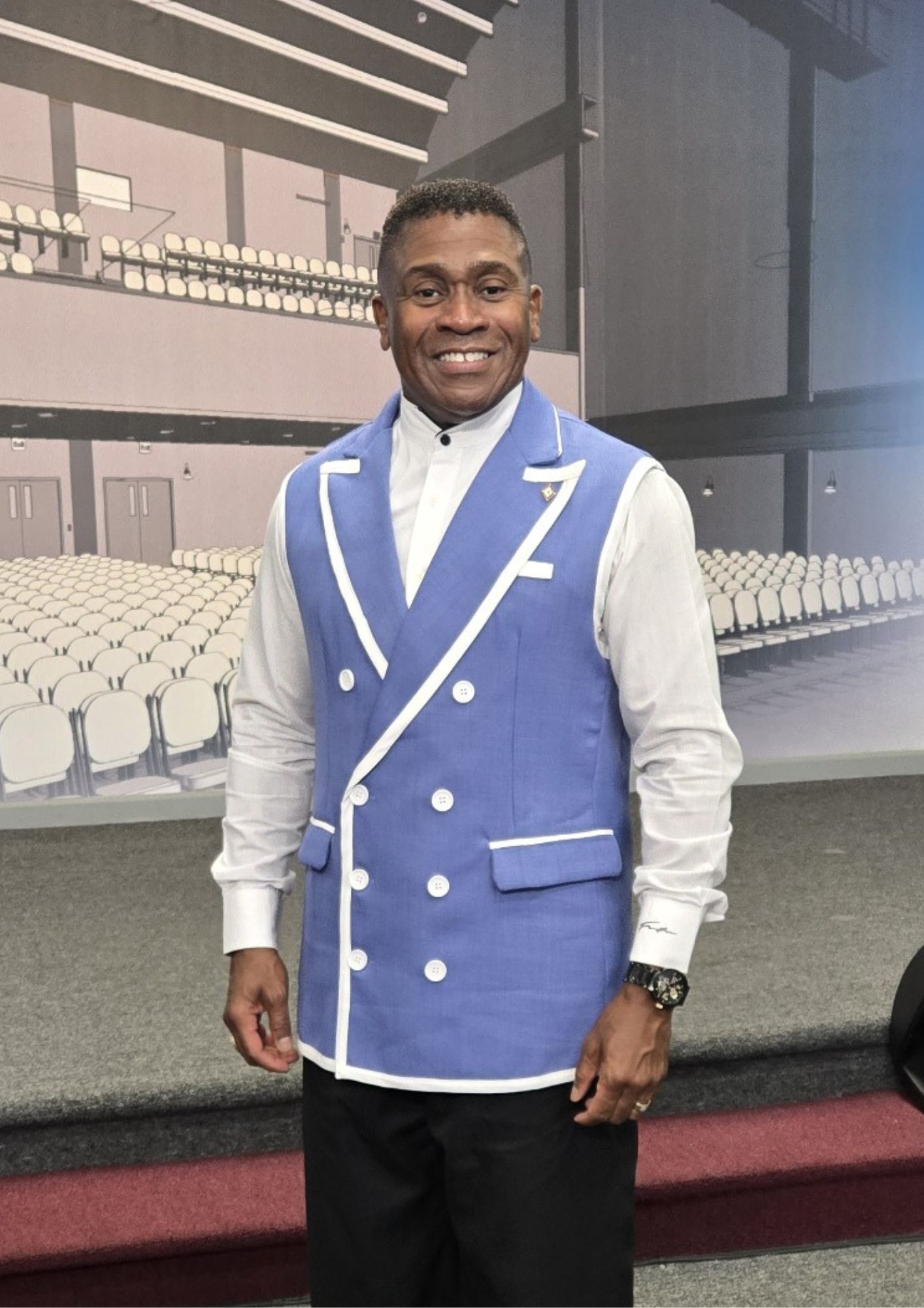 Bishop Garnes in episcopal vestments